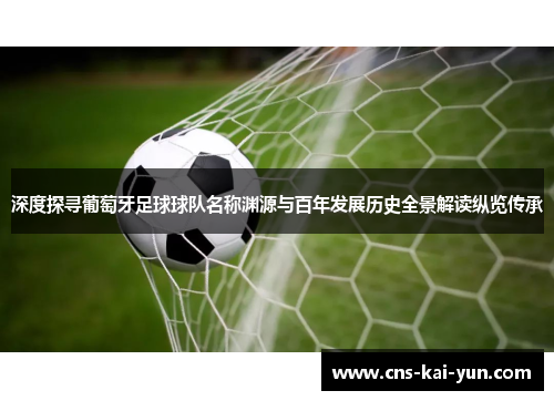 深度探寻葡萄牙足球球队名称渊源与百年发展历史全景解读纵览传承